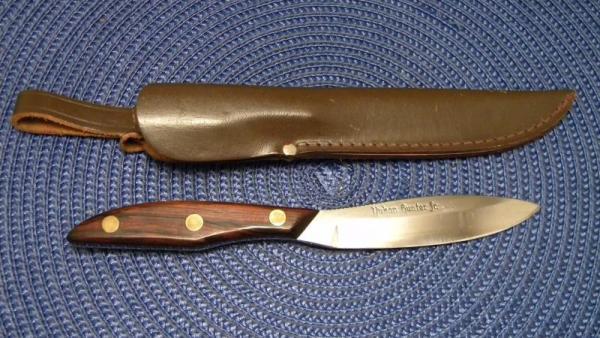 Othello Solingen Germany G.C. Co. 039 Wood Yukon Hunter Jr. Fixed Blade Sheath Knife Othello Solingen Germany G.C. Co. 039 Wood Yukon Hunter Jr. Fixed Blade Sheath Knife