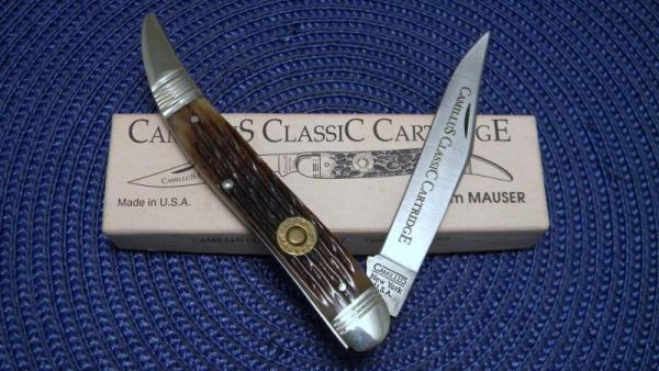 Camillus NY USA CCC-3 Bone 7 mm Mauser Classic Cartridge Series Toothpick Knife - NIB Camillus NY USA CCC-3 Bone 7 mm Mauser Classic Cartridge Series Toothpick Knife - NIB