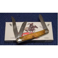Winchester Trademark USA Cartridge Series 1995 Yellow Bone W15 3948 Stockman Knife - NIB Winchester Trademark USA Cartridge Series 1995 Yellow Bone W15 3948 Stockman Knife - NIB