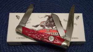 Winchester Trademark USA Cartridge Series 1995 Red Bone W15 3948 Stockman Knife - NIB