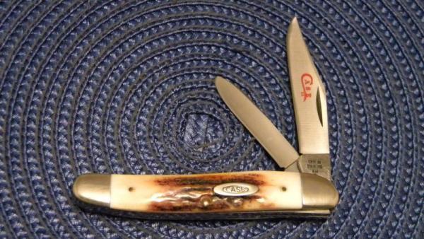 Case XX Stainless USA 2 Dot (1978) Stag Red Etch 52087 SSP 2 Blade Stockman Knife Case XX Stainless USA 2 Dot (1978) Stag Red Etch 52087 SSP 2 Blade Stockman Knife