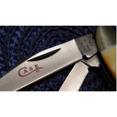 Case XX Stainless USA 2 Dot (1978) Stag Red Etch 5220 SSP Peanut Knife Case XX Stainless USA 2 Dot (1978) Stag Red Etch 5220 SSP Peanut Knife