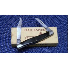 Buck 305 USA (Camillus) Lancer Black Delrin 2 Blade Stockman Knife in Box c.1974-1985 Buck 305 USA (Camillus) Lancer Black Delrin 2 Blade Stockman Knife in Box c.1974-1985