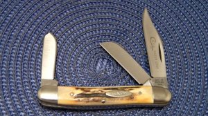 Case XX Stainless USA 4 Dot (1976) Stag 5347 HP SSP Razor Edge Stockman Knife
