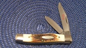 Case XX Stainless USA 2 Dot (1978) Stag Red Etch 52032 SSP 2 Blade Stockman Knife
