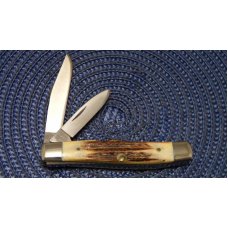 Case XX Stainless USA 2 Dot (1978) Stag Red Etch 52032 SSP 2 Blade Stockman Knife Case XX Stainless USA 2 Dot (1978) Stag Red Etch 52032 SSP 2 Blade Stockman Knife