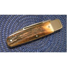 Hen & Rooster Bertram Germany Stag Folding Pocket Knife c.1970's Hen & Rooster Bertram Germany Stag Folding Pocket Knife c.1970's