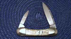 C. Schlieper German Eye Solingen Germany Cracked Ice 3 Eye Mini Canoe Knife