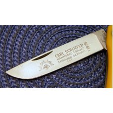 Carl Schlieper German Eye Solingen Germany Yellow 99jrY Sodbuster Knife