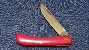 Queen Cutlery Co. Red Country Cousin 440C Stainless Sodbuster Knife