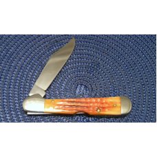 Case XX USA 1998 Dark Orange Jigged Bone 61549L SS Copperlock Knife - SFO Case XX USA 1998 Dark Orange Jigged Bone 61549L SS Copperlock Knife - SFO