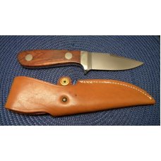 Boker Solingen Germany 440C Stainless 511 Wood Fixed Blade Sheath Knife Boker Solingen Germany 440C Stainless 511 Wood Fixed Blade Sheath Knife