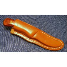 Western USA W82 H Wood Fixed Blade Sheath Knife c.1984 Western USA W82 H Wood Fixed Blade Sheath Knife c.1984