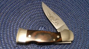 Western USA S-522 D Wood Westlock Lockback Knife c.1980