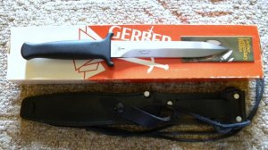 Gerber Portland ORE USA R.W. Loveless Design Guardian II Fixed Blade Sheath Knife - NIB