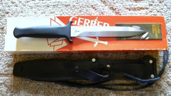 Gerber Portland ORE USA R.W. Loveless Design Guardian II Fixed Blade Sheath Knife - NIB Gerber Portland ORE USA R.W. Loveless Design Guardian II Fixed Blade Sheath Knife - NIB