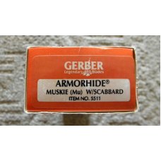 Gerber Portland ORE USA Armorhide Muskie Fixed Blade Sheath Knife - NIB Gerber Portland ORE USA Armorhide Muskie Fixed Blade Sheath Knife - NIB