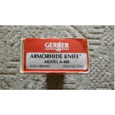 Gerber Portland ORE USA Model A-400 Armorhide Fixed Blade Sheath Knife - NIB Gerber Portland ORE USA Model A-400 Armorhide Fixed Blade Sheath Knife - NIB