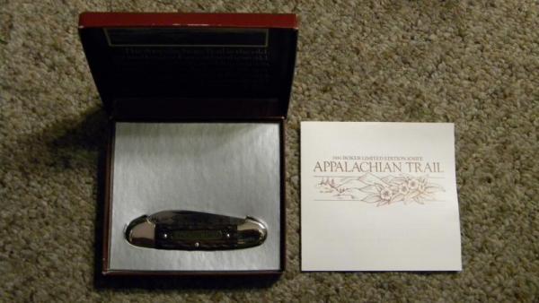 Boker Solingen Germany 1981 200 LTD. Wood Appalachian Trail Canoe Knife - NIB