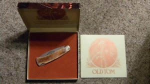 Boker Solingen Germany 1984 LTD. Bone Old Tom Lockback Knife - NIB