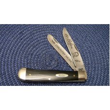 Case XX USA 2009 Micarta 10254 Trapper Knife - George Jones Case XX USA 2009 Micarta 10254 Trapper Knife - George Jones
