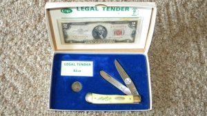 Case XX USA 4 Dot (1986) Yellow 3254 Trapper Knife Legal Tender $2.05 - NIB