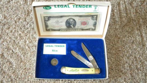 Case XX USA 4 Dot (1986) Yellow 3254 Trapper Knife Legal Tender $2.05 - NIB