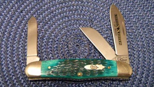 Case XX USA 2011 Jade Green Bone 63046 SS Limited Edition Stockman Knife Case XX USA 2011 Jade Green Bone 63046 SS Limited Edition Stockman Knife