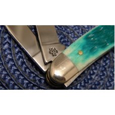Case XX USA 2011 Sea Green Bone 6318 SS Limited Edition Stockman Knife Case XX USA 2011 Sea Green Bone 6318 SS Limited Edition Stockman Knife