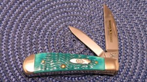 Case XX USA 2011 Sea Green Bone TB62117 SS Limited Edition Tony Bose Sway Back Jack Knife