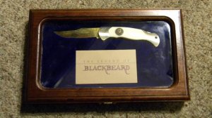 Boker Solingen Germany Stainless 1985 LTD. Bone The Legend of Blackbeard 2003 Lockback Knife - NIB