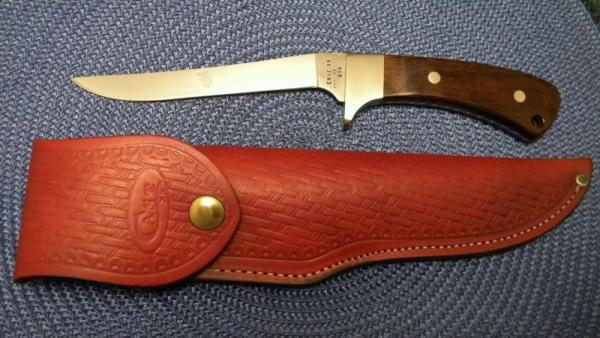 Case XX SS USA 9 Dot (1981) Wood R803 SS Choctaw Fixed Blade Sheath Knife Case XX SS USA 9 Dot (1981) Wood R803 SS Choctaw Fixed Blade Sheath Knife