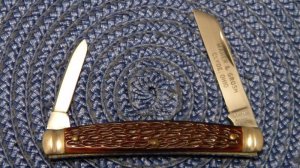 Schrade Walden NY USA Peachseed Delrin 774 Maher & Grosh Clyde, Ohio Congress Knife