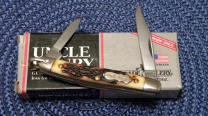 Schrade + USA 804UH Uncle Henry Staglon Journeyman Knife - NIB