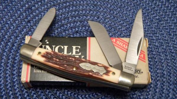 Schrade + USA 834UH Uncle Henry Staglon Trailmaster Stockman Knife - NIB Schrade + USA 834UH Uncle Henry Staglon Trailmaster Stockman Knife - NIB