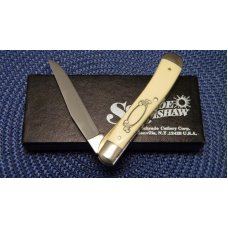 Schrade USA SC503 Scrimshawed Bass Linerlock Knife c.1989 - NIB Schrade USA SC503 Scrimshawed Bass Linerlock Knife c.1989 - NIB