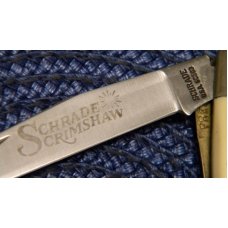 Schrade USA SC503 Scrimshawed Bass Linerlock Knife c.1989 - NIB Schrade USA SC503 Scrimshawed Bass Linerlock Knife c.1989 - NIB