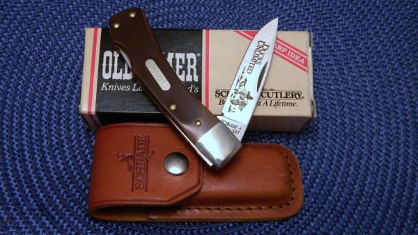 Schrade + USA 5OT Old Timer Delrin Ducks Unlimited Bruin Lockback Knife & Pouch - NIB Schrade + USA 5OT Old Timer Delrin Ducks Unlimited Bruin Lockback Knife & Pouch - NIB