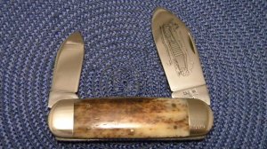 Case XX SS USA 10 Dot (1980) Appaloosa Bone 6250 NKCA Museum Founders Elephant / E Toe Knife