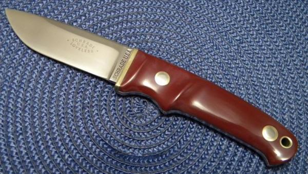 Schrade USA Loveless Red Fixed Blade Knife
