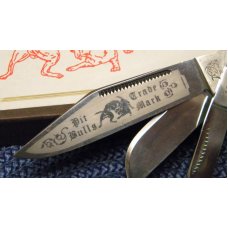 Bulldog Brand Solingen Germany Abalone Pearl 25th Anniversary Montana Stockman Knife c.2003 - NIB Bulldog Brand Solingen Germany Abalone Pearl 25th Anniversary Montana Stockman Knife c.2003 - NIB