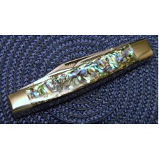 Bulldog Brand Solingen Germany Abalone Pearl 25th Anniversary Montana Stockman Knife c.2003 - NIB Bulldog Brand Solingen Germany Abalone Pearl 25th Anniversary Montana Stockman Knife c.2003 - NIB