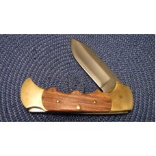 Rigid USA R9 Apache Wood Folding Lockback Knife & Pouch - NOS in Box Rigid USA R9 Apache Wood Folding Lockback Knife & Pouch - NOS in Box
