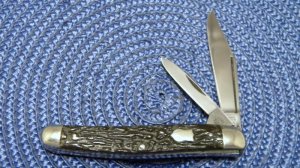I* X.L. George Wostenholm Sheffield England Jigged Black Jack Knife