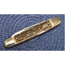 Fight'n Rooster Frank Buster Cut. Co. Germany Stag Lockback Whittler Knife Fight'n Rooster Frank Buster Cut. Co. Germany Stag Lockback Whittler Knife