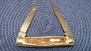 Fight'n Rooster Frank Buster Celebrated Cutlery Germany Stag Muskrat Knife