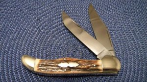 Fight'n Rooster Frank Buster Celebrated Cutlery Germany Stag Folding Hunter Knife *Prototype*
