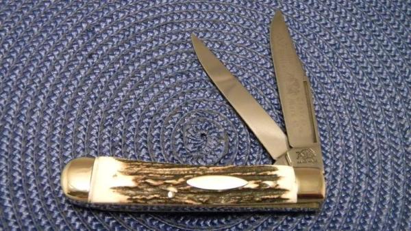 Bulldog Brand Solingen Germany Stag Trapper Knife c.1993 Bulldog Brand Solingen Germany Stag Trapper Knife c.1993