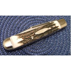 Bulldog Brand Solingen Germany Stag Trapper Knife c.1993 Bulldog Brand Solingen Germany Stag Trapper Knife c.1993