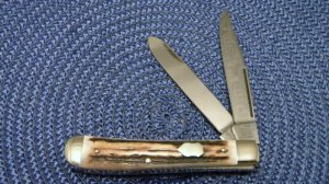 Bulldog Brand Solingen Germany Stag Trapper Knife c.1998